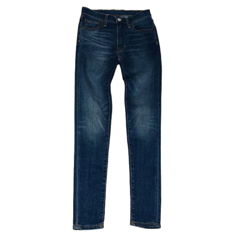 Frye Medium Wash Blue Cotton Lycra 5 Pocket Skinny Tapered Jeans Womens Size 26